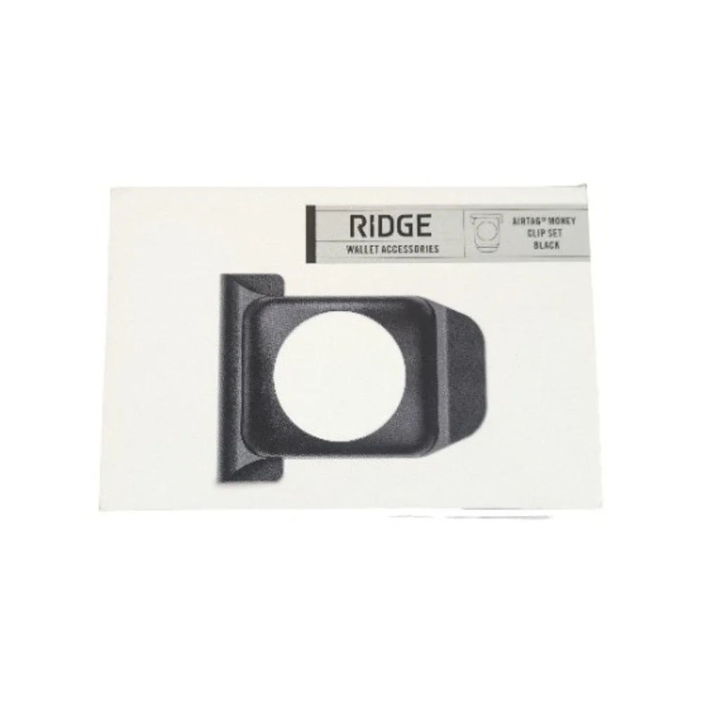 Pp3O The‎ Ridge Wallet - AirTag Money Clip set - Black, Open Box